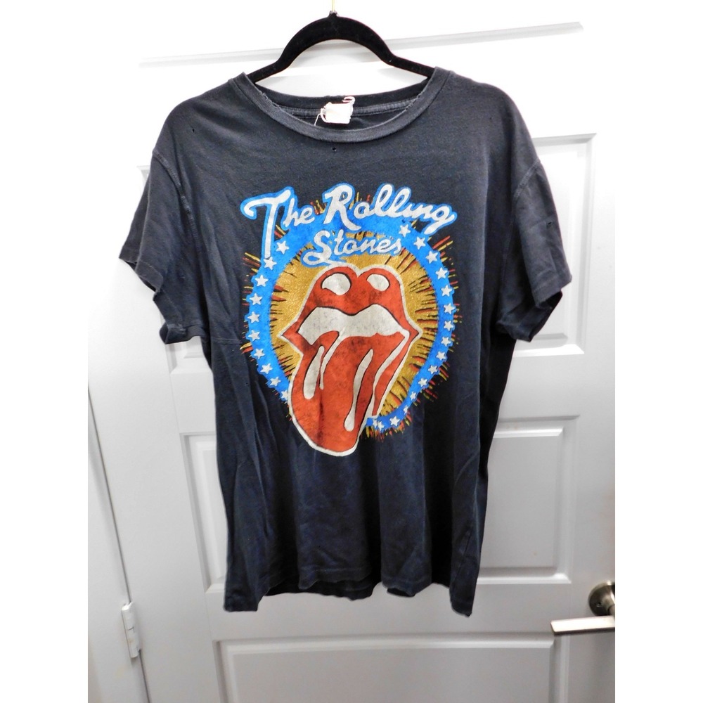 The Rolling Stones Single Stitch Distressed USA MadeWorn sz M‎